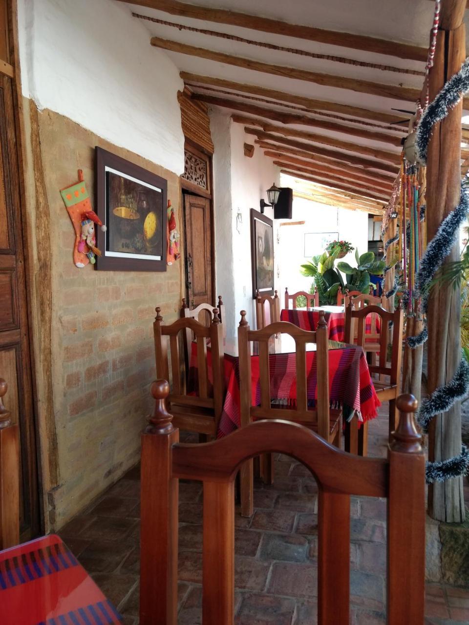 Hostal La Casona Barichara Santander Cabrera  エクステリア 写真