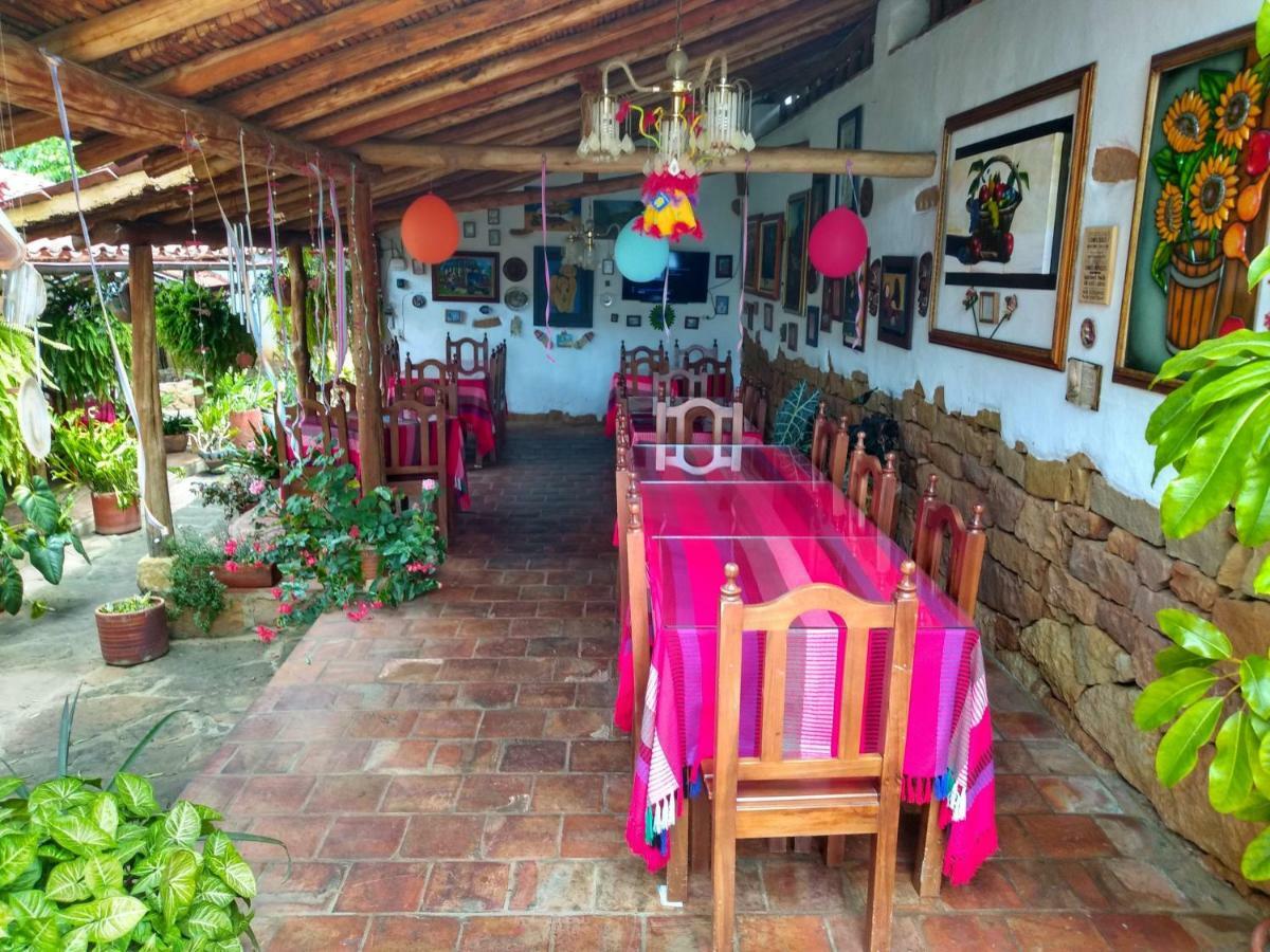 Hostal La Casona Barichara Santander Cabrera  エクステリア 写真