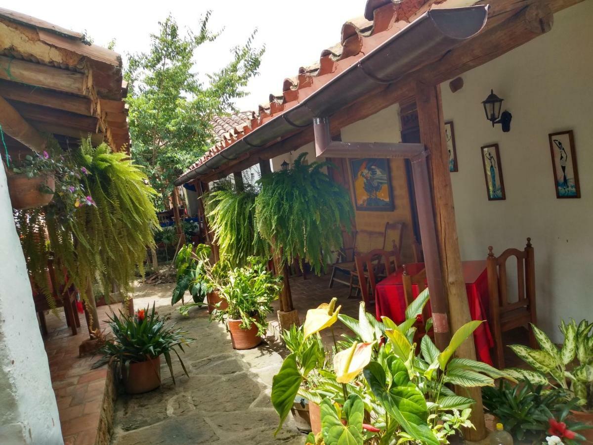 Hostal La Casona Barichara Santander Cabrera  エクステリア 写真