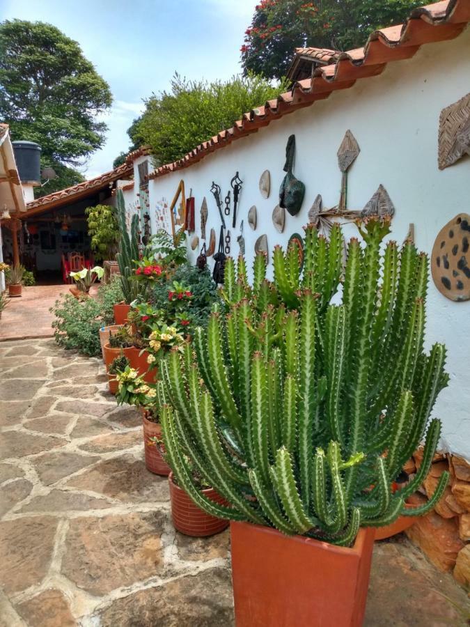 Hostal La Casona Barichara Santander Cabrera  エクステリア 写真