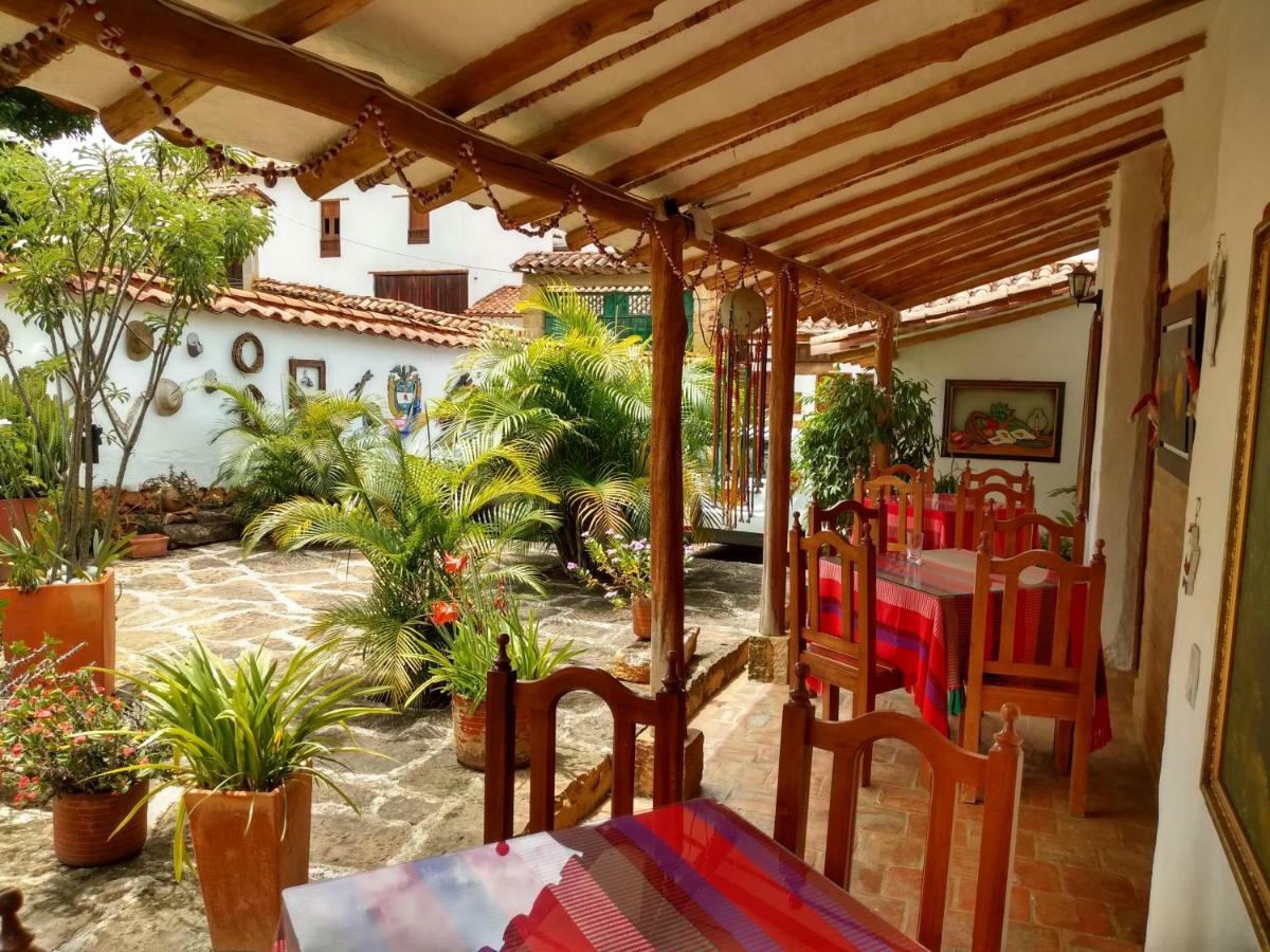 Hostal La Casona Barichara Santander Cabrera  エクステリア 写真